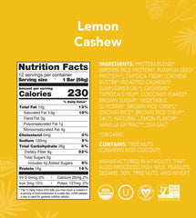 Lemon Cashew - Protein Bars